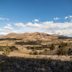 Desert mountain (Sutton Mountain) and blue open skies