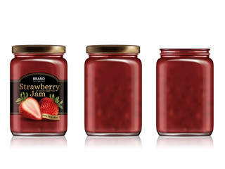 Strawberry jam package design