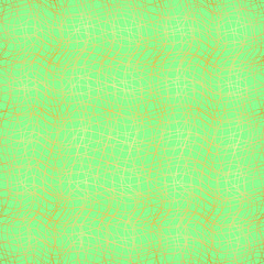 gold grid pattern of curved lines, chaos, seamless vector background.