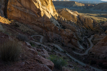 Obraz premium The Burr Trail Switchbacks