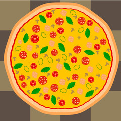Pizza generated texture background