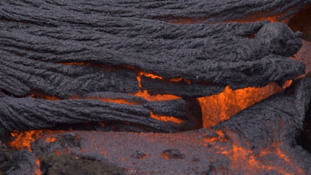 Roiling and crunching lava