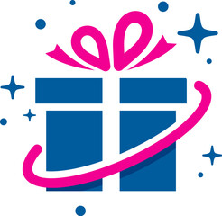 Gift Planet Icon Logo Design Element