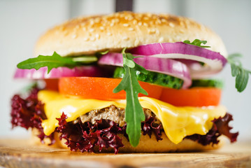 tasty beef burger