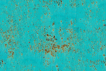 Blue rusty wall