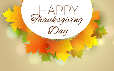 Happy Thanksgiving Day card.