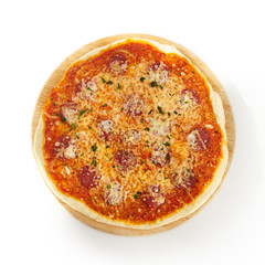 Menu of restaurant on white