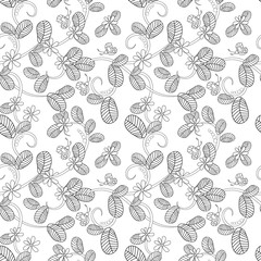 seamless texture with floral pattern