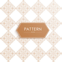 Vector Seamless geometric golden Pattern Abstract Background