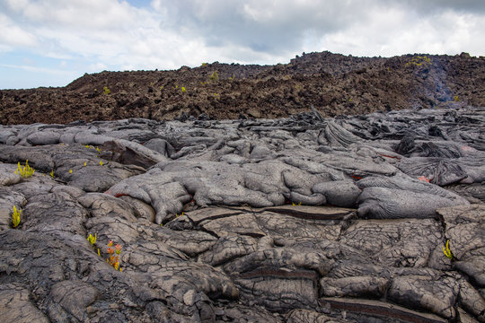 Massive plain of pillow lava