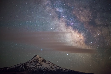 Mt. Hood and the Milky Way at Night