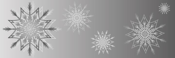 Snowflakes background