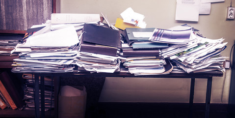 Messy workplace