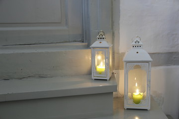Kerze in Laterne 