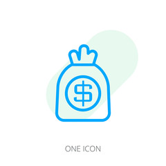 Sack of money icon