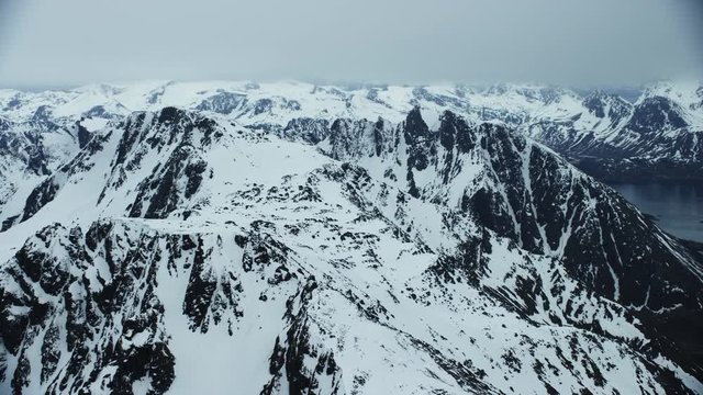 Peaks in the northernmost county of Norway