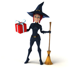 Sexy witch - 3D Illustration