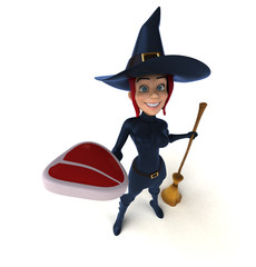 Sexy witch - 3D Illustration