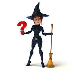 Sexy witch - 3D Illustration