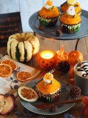 カボチャのケーキでハッピーハロウィン