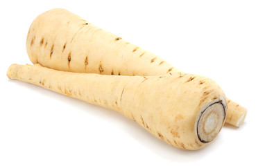 Parsnip isolated on the white background close up