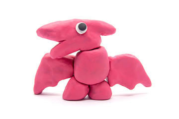 Play dough Pteranodon on white background © Noey smiley