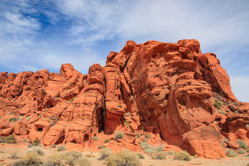 Fototapeta na wymiar Rock Formation in the Valley of Fire