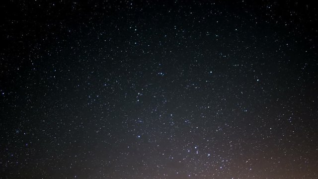 Milky Way Galaxy Spring Sky Time Lapse Stars and Meteors