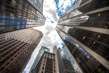 Foto op Canvas New york business center downtown skyscraper building view © Mariana Ianovska
