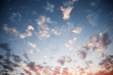 Sky background view