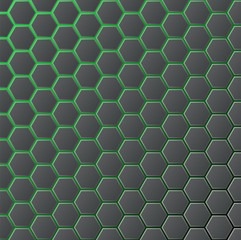 Hexagonal Abstract geometric green scheme. Hipster Fashion Design Print Hexagonal pattern.