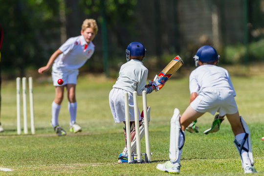 Cricket Juniors Game Action