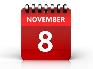 3d 8 november calendar
