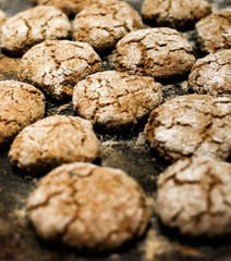 Oat cookies in the oven