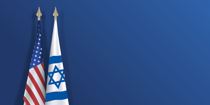 drapeau - Isra&euml;l - &Eacute;tats Unis - Isra&eacute;lien - am&eacute;ricain - pr&eacute;sentation - fond - partenariat - accord