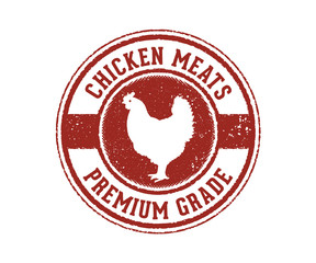chicken eggs premium grade sign stamp product