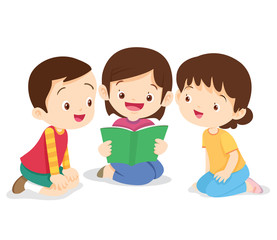 girl sit and read book