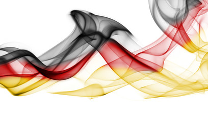Germany flag smoke
