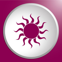Sun stylized image icon