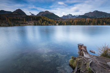Calm lake in high mountains Tatra range