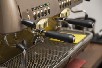 Fototapeta na wymiar Old Italian espresso machine