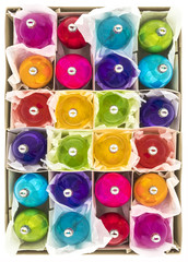 Fototapeta premium Beautiful Vintage Christmas Baubles