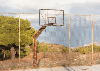 Fototapeta premium Basketball court Greece