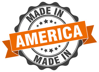 made in America round seal
