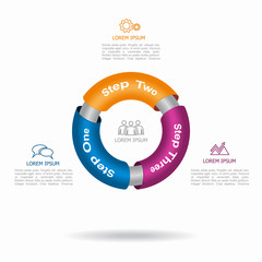 Infographic template. Can be used for workflow layout, diagram, business step options, banner, web design.