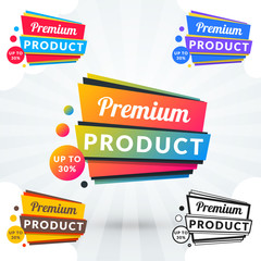 Web shopping and retail banner. Colorful design elements for promotion