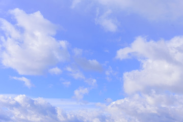 Sky is in the clouds after a thunderstorm.