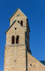 Fototapeta na wymiar Tower of the historic Dom church in Hildesheim