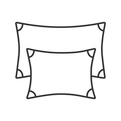 Pillows linear icon