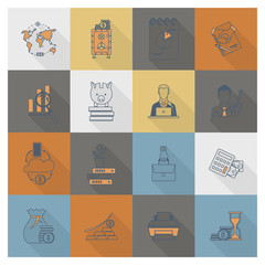 Business and Finance Icon Set